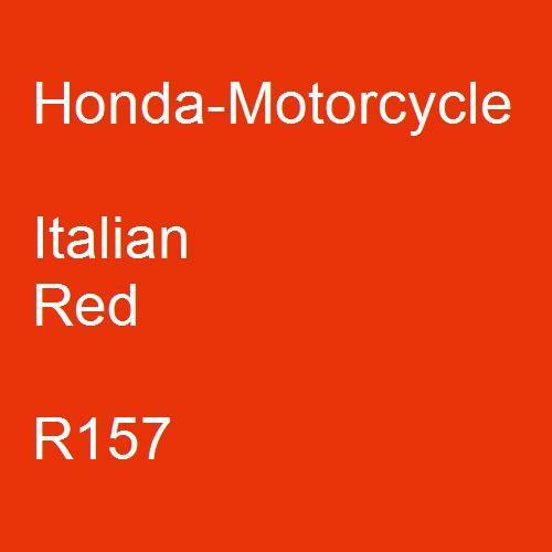 Honda-Motorcycle, Italian Red, R157.